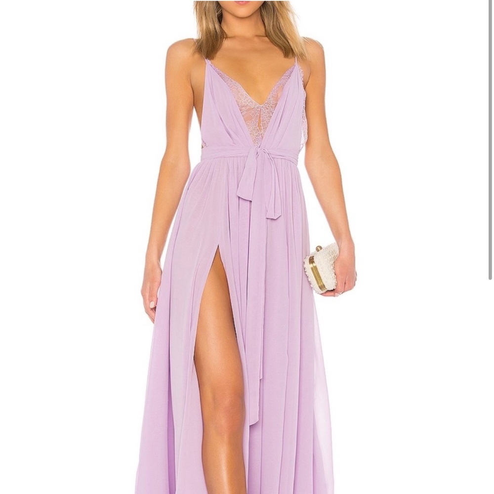 Purple Micheal Costello Maxi Dress